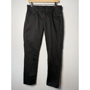 Lucky Brand Mens Jeans 32x29 Black 121 Slim Straight Dark Wash Preppy Denim